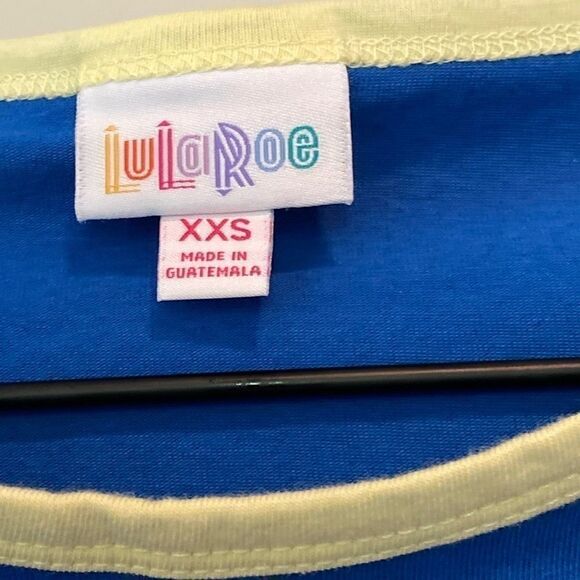 LuLaRoe Julia Dress Women’s XXS Raglan Blue NWT! - Picture 2 of 4